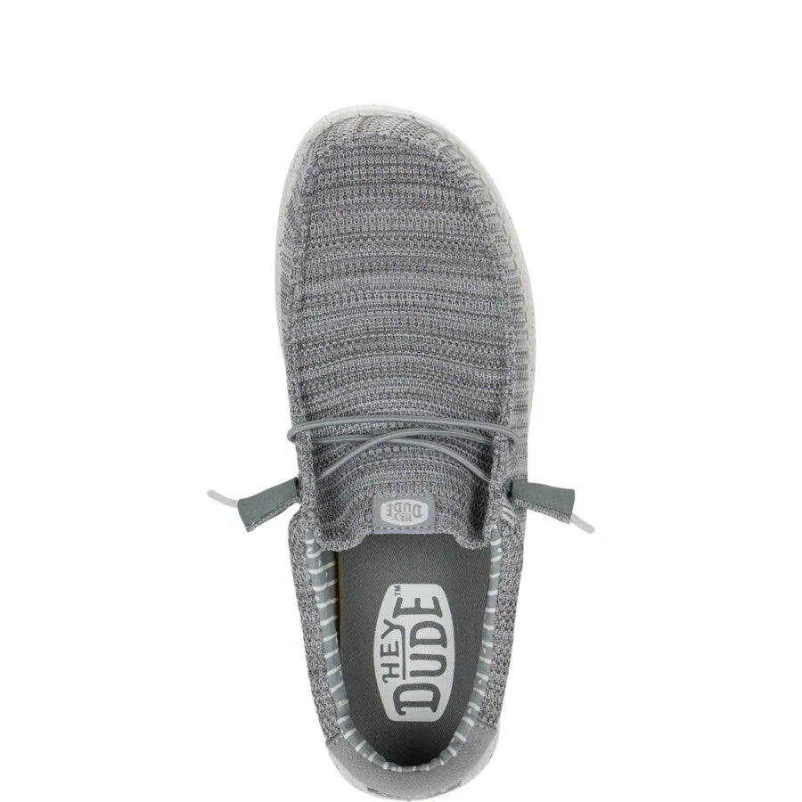 Hey Dude Men's Wally Stretch Sox Grey