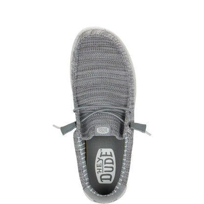 Hey Dude Men's Wally Stretch Sox Grey