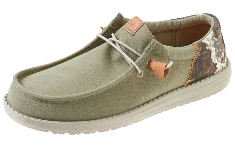 Hey Dude Men's Wally Funk True Timber Strata Dark Olive/Camo