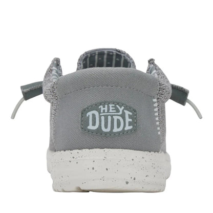 Hey Dude Men's Wally Stretch Sox Grey
