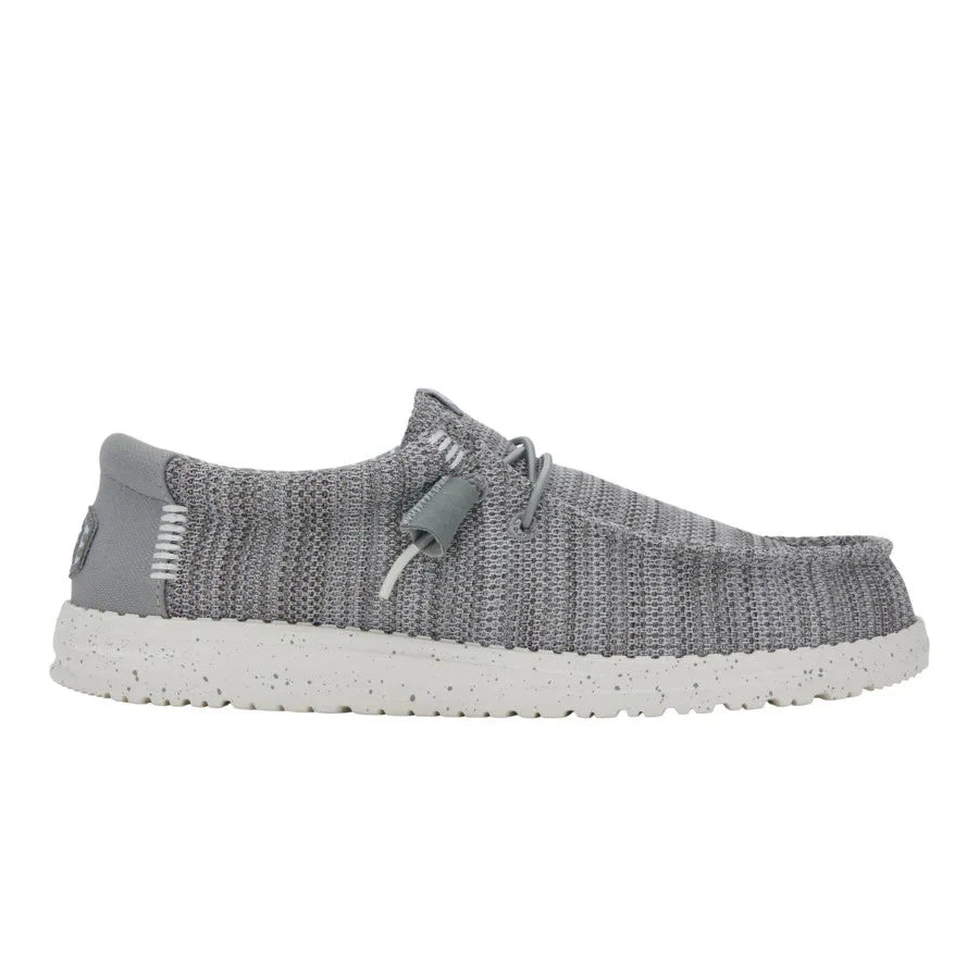 Hey Dude Men's Wally Stretch Sox Grey
