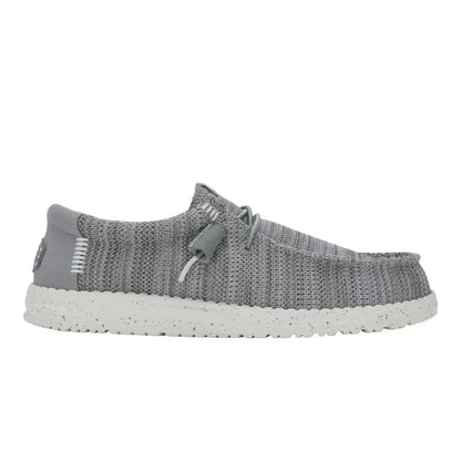 Hey Dude Men's Wally Stretch Sox Grey