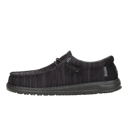 Hey Dude Men's Wally Stretch Sox Black/Black
