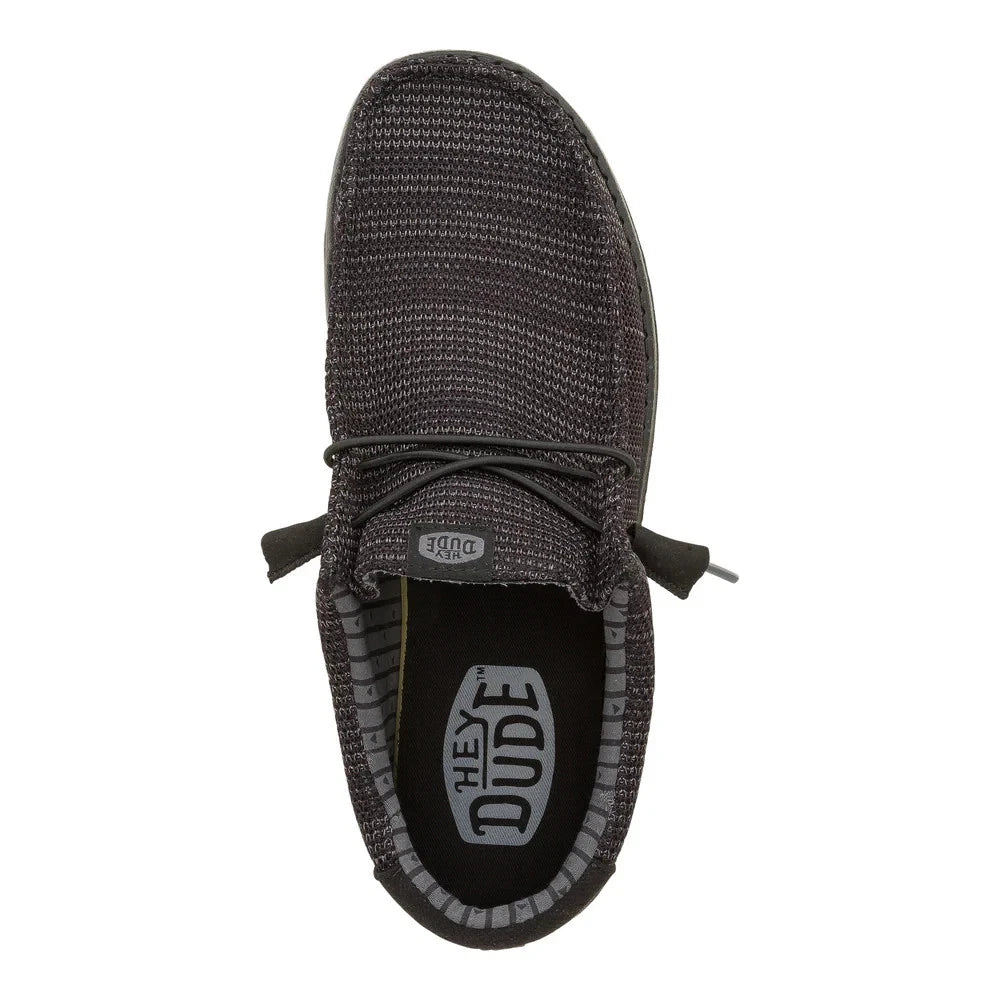 Hey Dude Men's Wally Stretch Sox Black/Black