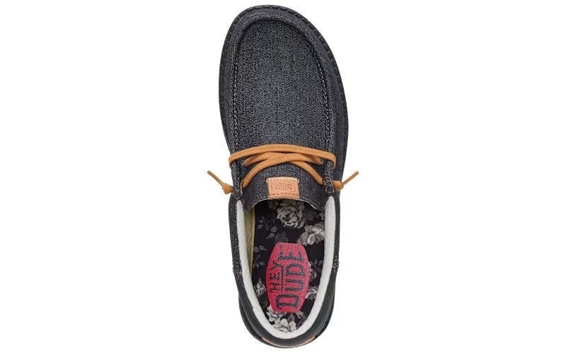 Hey Dude Men's Wally Funk Denim Black