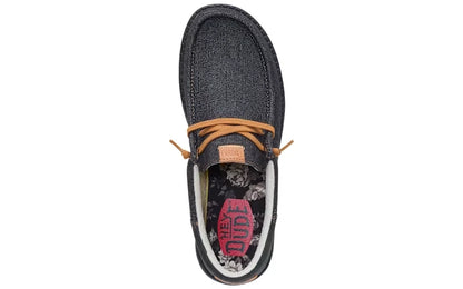 Hey Dude Men's Wally Funk Denim Black