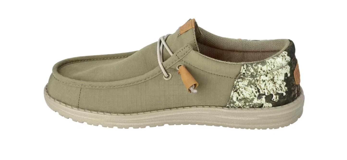 Hey Dude Men's Wally Funk True Timber Strata Dark Olive/Camo
