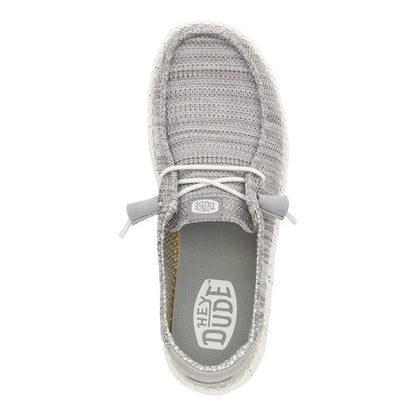 Hey Dude Women's Wendy Stretch Sox Light Grey