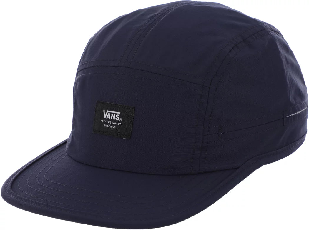 Vans Men's Camper Hat Davis 5 Panel, Black/Dress Blues, One Size