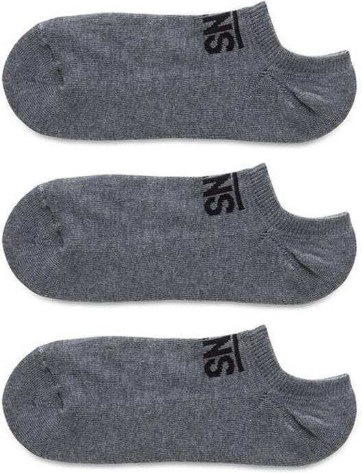 Vans Men's Classic Kick Socks 3 Pack, Heather Grey