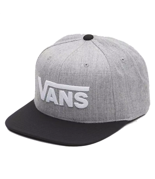 Vans Men's Snapback Hat, (Drop V II) Heather Grey/Black, One Size