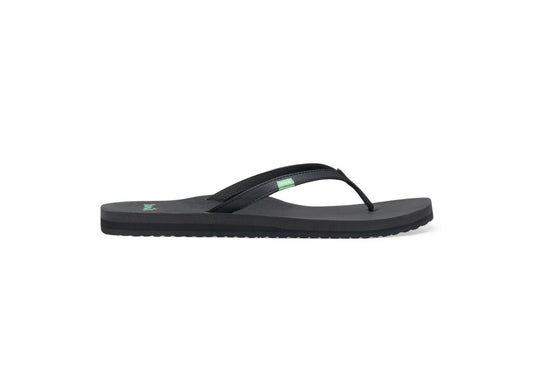 Sanuk Women's Yoga Joy Flip Flops, Black