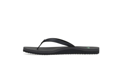 Sanuk Women's Yoga Joy Flip Flops, Black