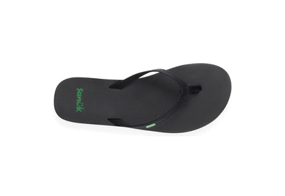 Sanuk Women's Yoga Joy Flip Flops, Black