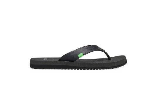 Sanuk Women's Yoga Mat Flip Flops, Ebony