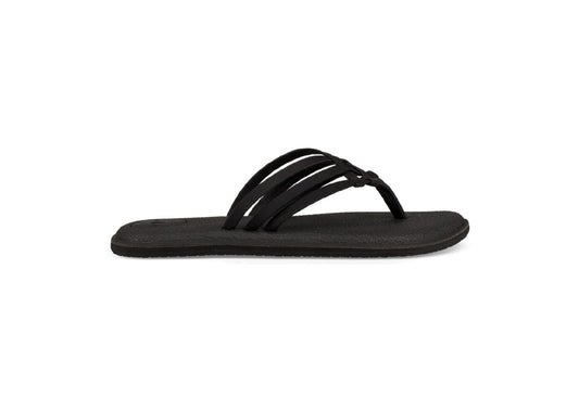 Sanuk Women's Yoga Salty Flip Flops, Black