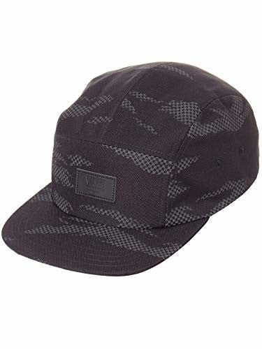 Vans Men's Camper Hat, (Davis 5-Panel) Black Reflective, One Size