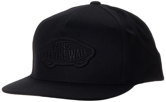 Vans Men's Snapback Hat, (Classic Patch) Black/Black, One Size