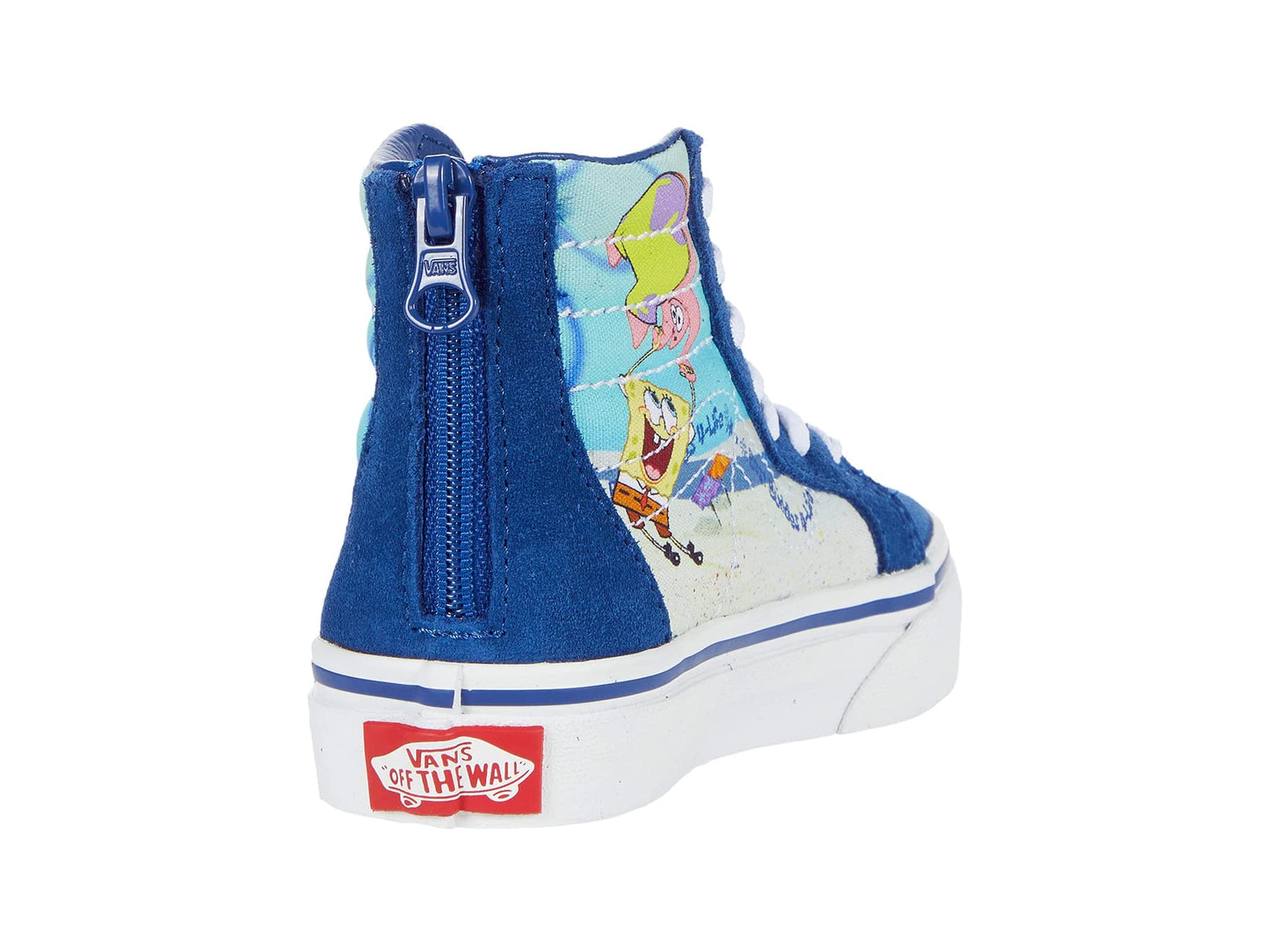 Vans Kids SK8 Hi Zip, Spongebob Best Buddies 4 Life, (Kids)