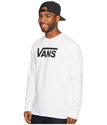 Vans Men Classic Long Sleeve T-Shirt, White