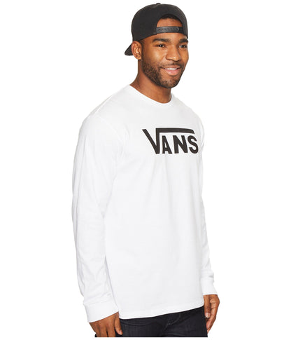 Vans Men Classic Long Sleeve T-Shirt, White