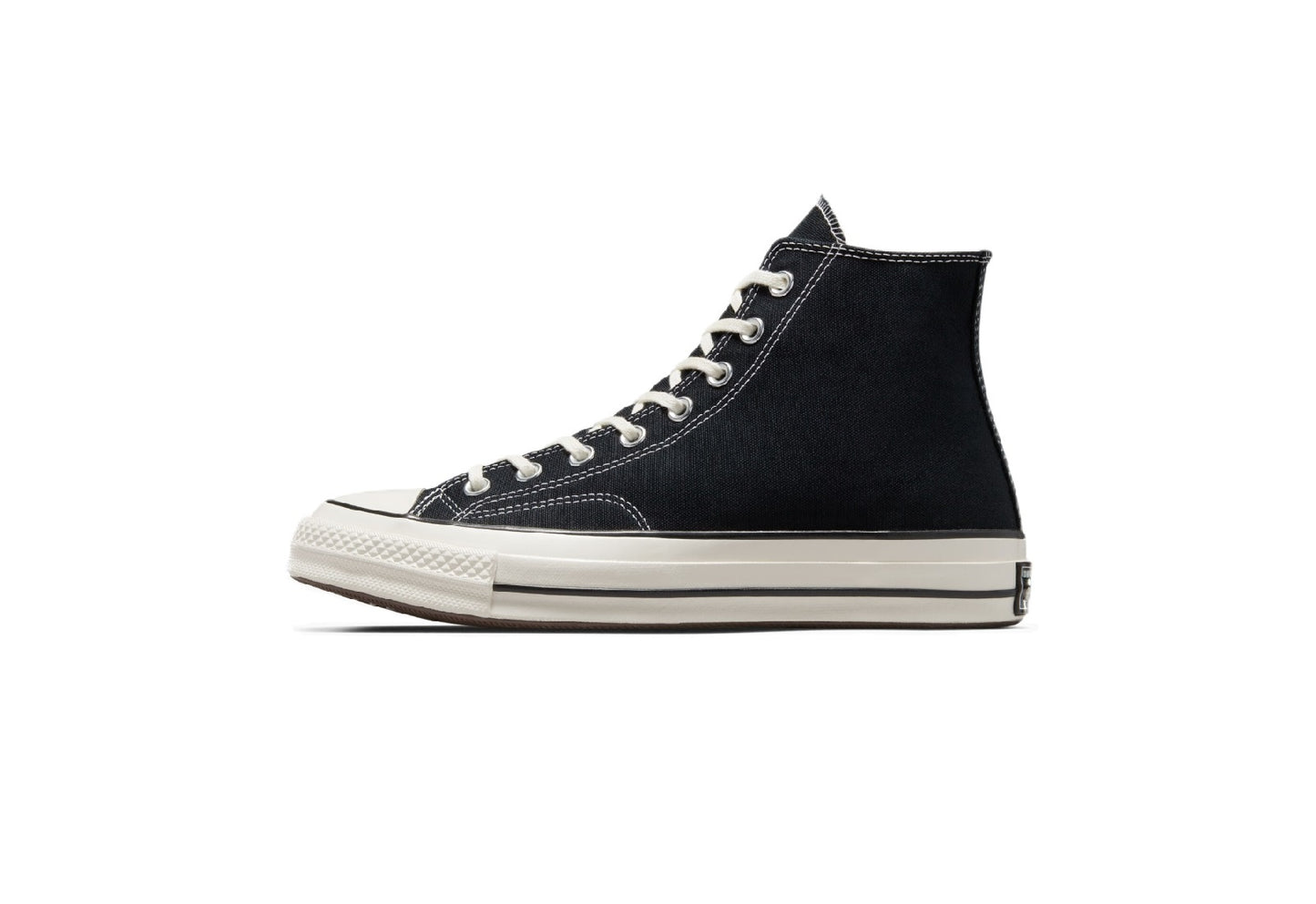 Converse Chuck 70 High Top Vintage Canvas Sneaker, Black/Black/Egret (Men)