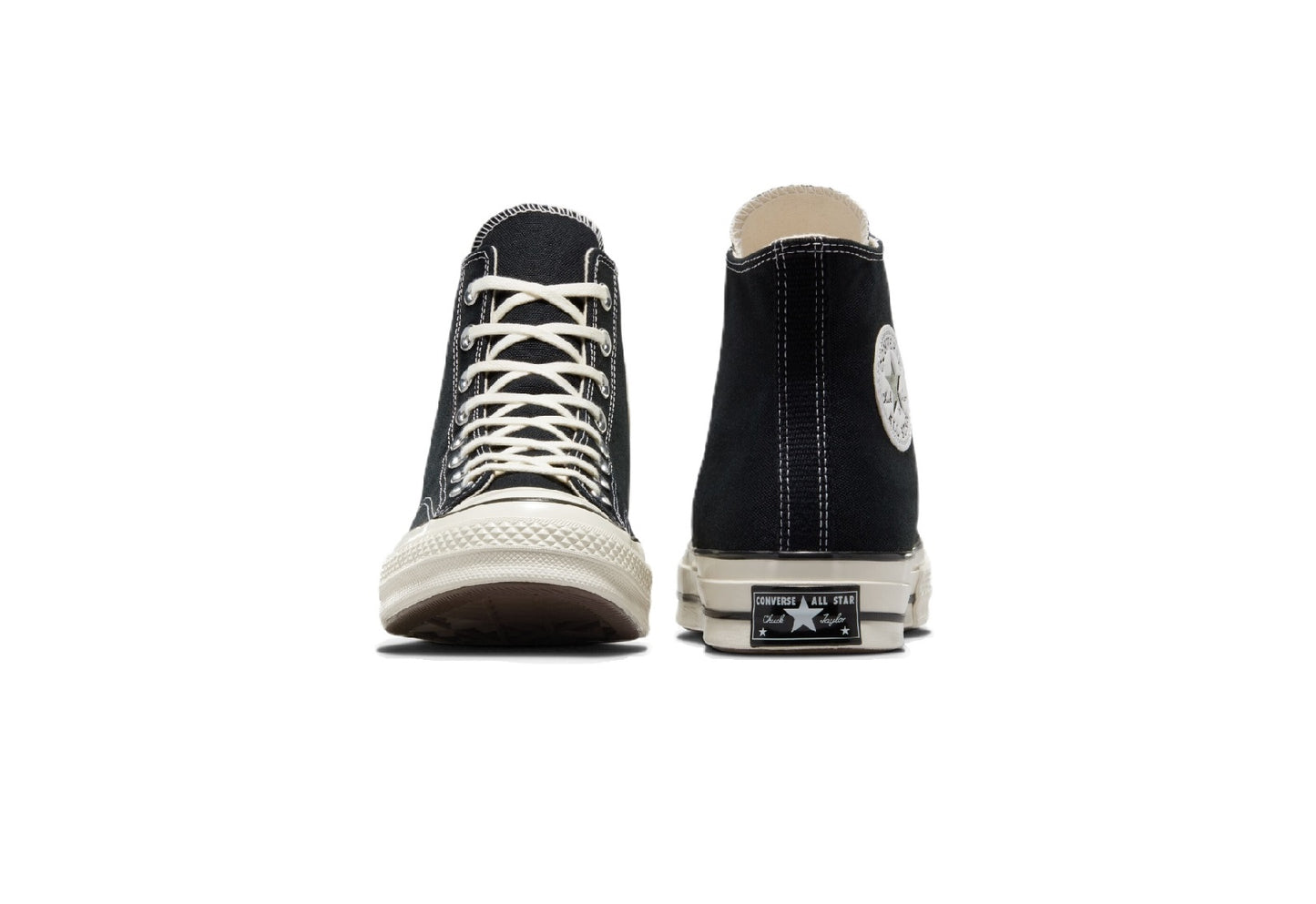 Converse Chuck 70 High Top Vintage Canvas Sneaker, Black/Black/Egret (Men)