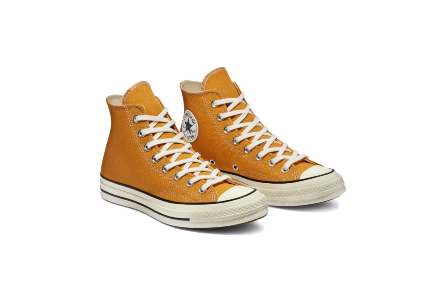 Converse Chuck 70 High Top Vintage Canvas Sneaker, Sunflower/Black/Egret (Men)