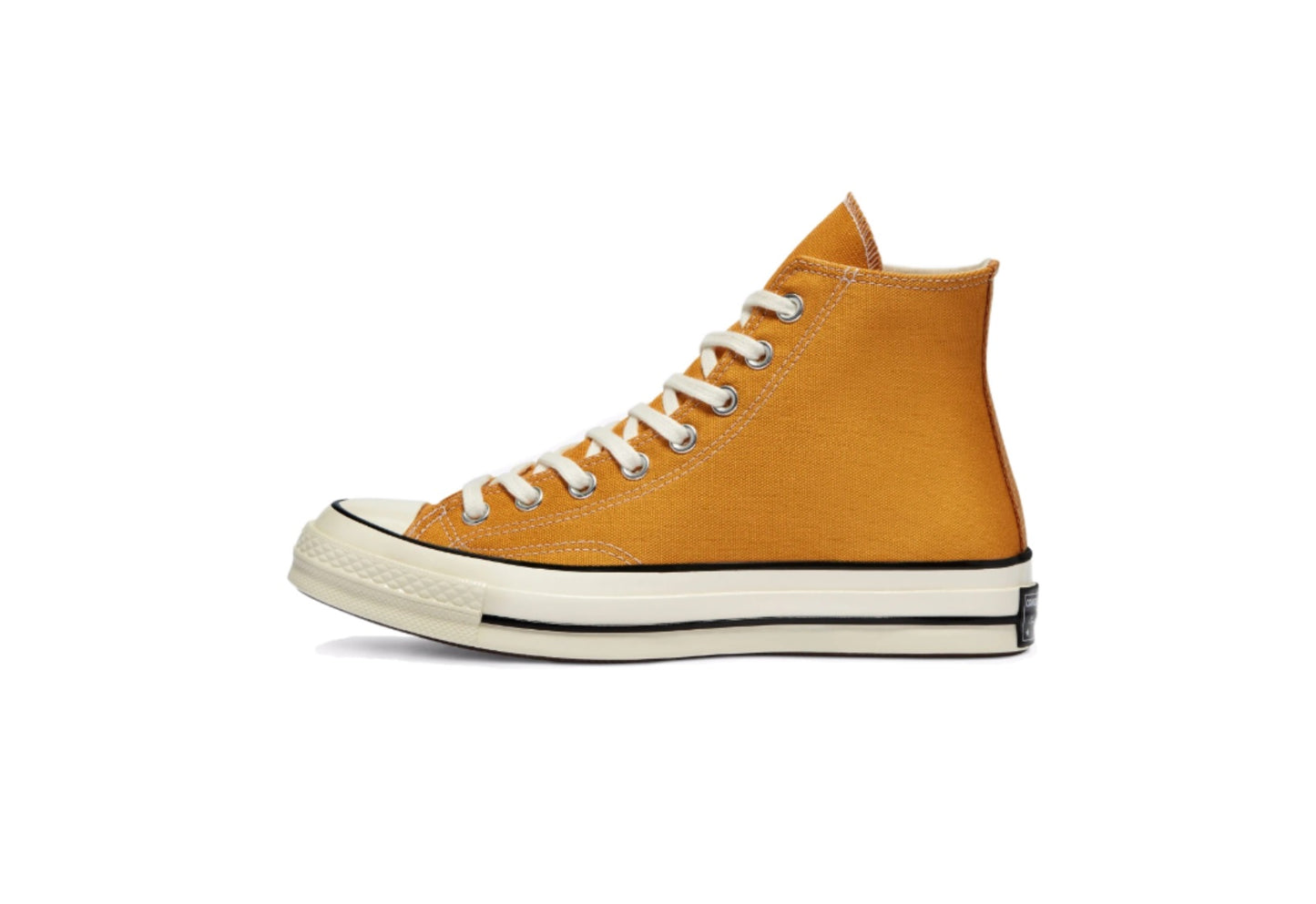 Converse Chuck 70 High Top Vintage Canvas Sneaker, Sunflower/Black/Egret (Men)