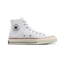 Converse Chuck 70 High Top Vintage Canvas Sneaker, White/White/Garnet/Egret (Men)