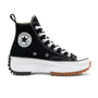 Converse Run Star Hike Platform High Top Canvas Sneaker, Black/White/Gum (Men)