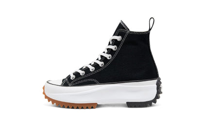 Converse Run Star Hike Platform High Top Canvas Sneaker, Black/White/Gum (Men)