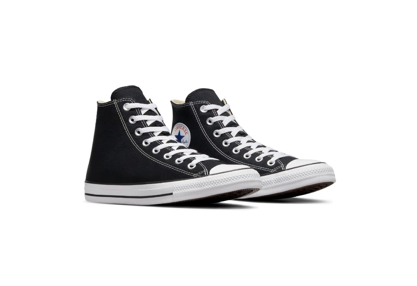 Converse Chuck Taylor All Star High Top Canvas Sneaker, Black/White (Men)