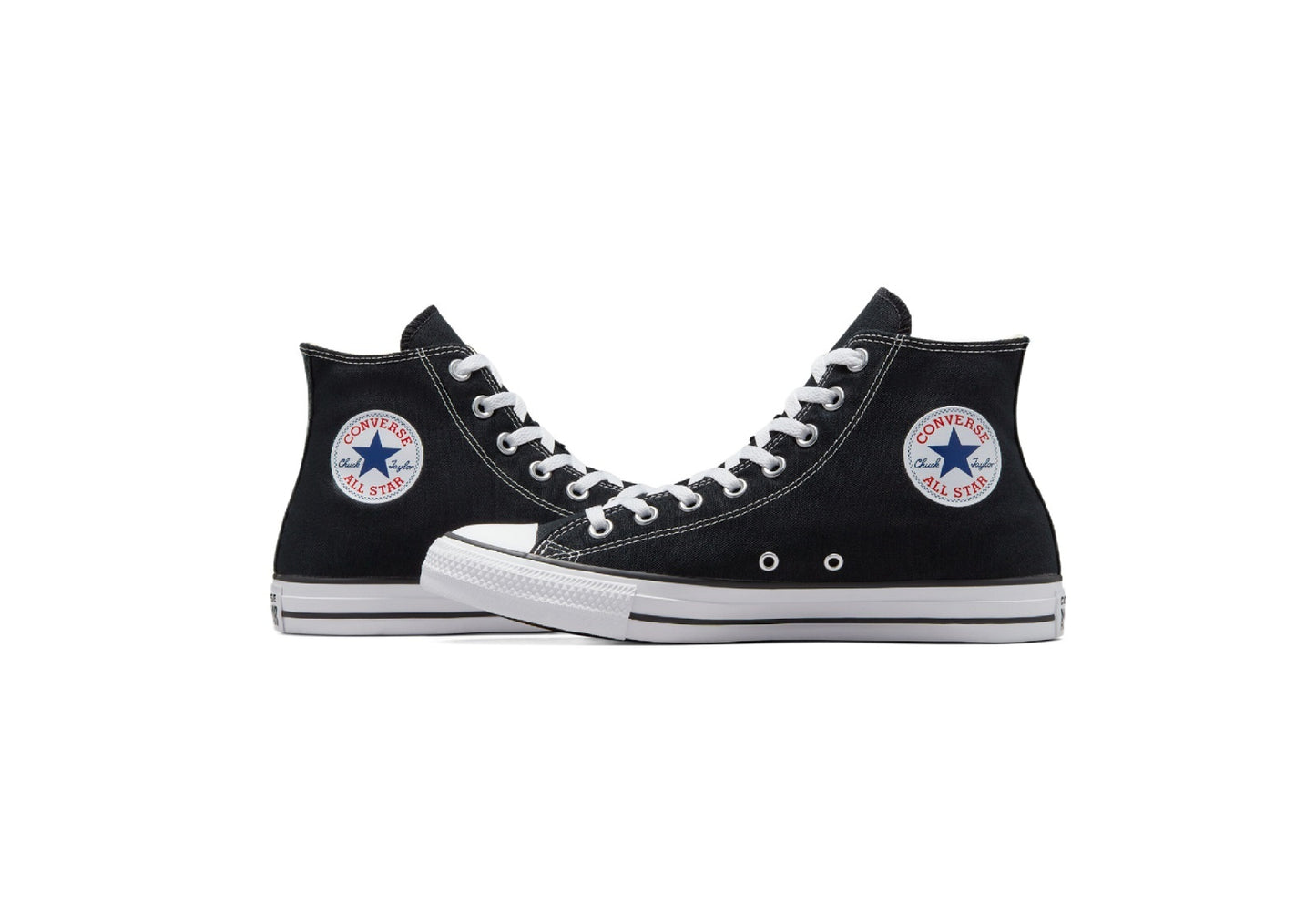 Converse Chuck Taylor All Star High Top Canvas Sneaker, Black/White (Men)