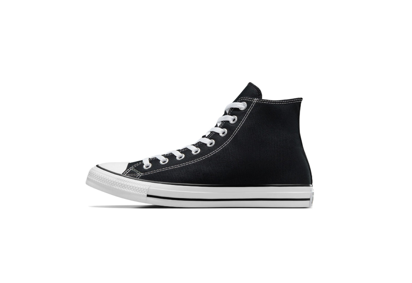 Converse Chuck Taylor All Star High Top Canvas Sneaker, Black/White (Men)