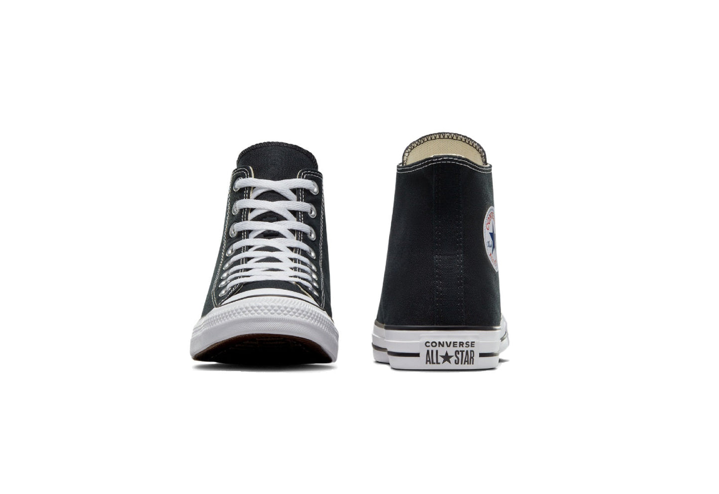 Converse Chuck Taylor All Star High Top Canvas Sneaker, Black/White (Women)