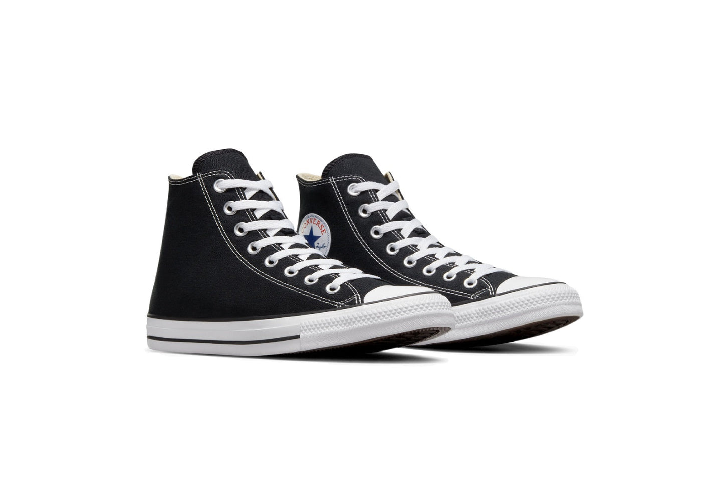 Converse Chuck Taylor All Star High Top Canvas Sneaker, Black/White (Women)