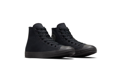 Converse Chuck Taylor All Star High Top Canvas Sneaker, Black Monochrome (Women)