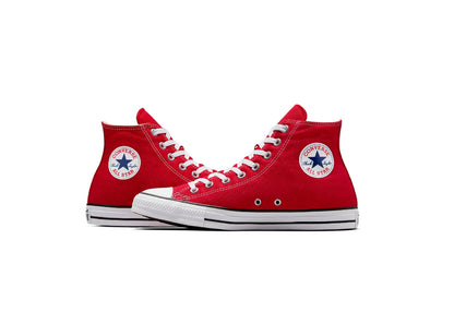 Converse Chuck Taylor All Star High Top Canvas Sneaker, Red (Women)