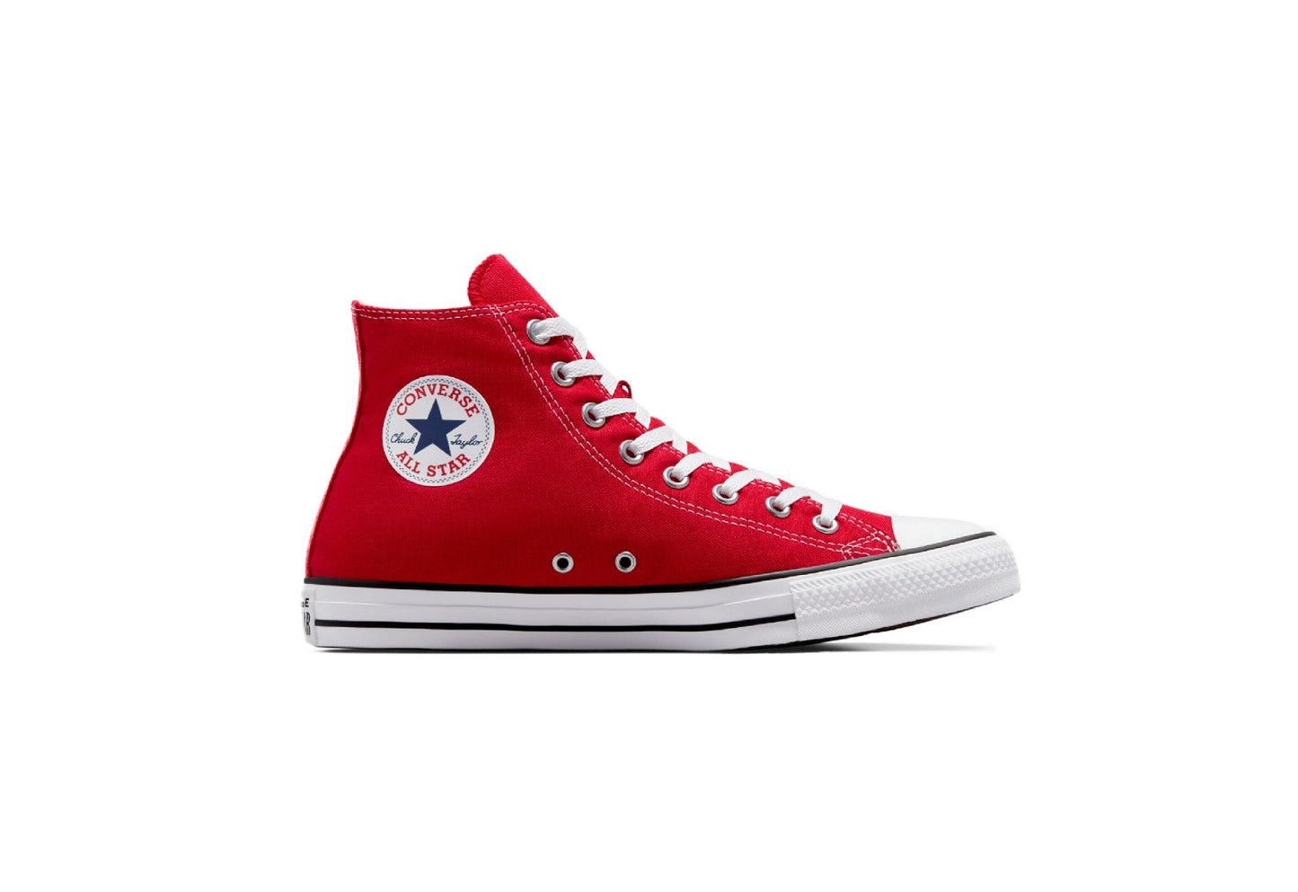 Converse Chuck Taylor All Star High Top Canvas Sneaker, Red (Women)