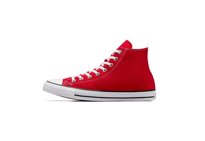 Converse Chuck Taylor All Star High Top Canvas Sneaker, Red (Women)