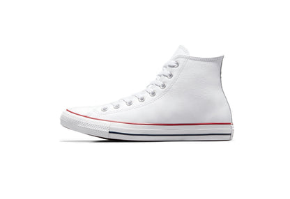 Converse Chuck Taylor All Star High Top Leather Sneaker, White (Women)