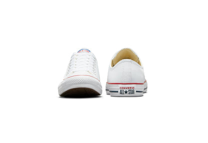 Converse Chuck Taylor All Star Low Top Leather Sneaker, White (Women)