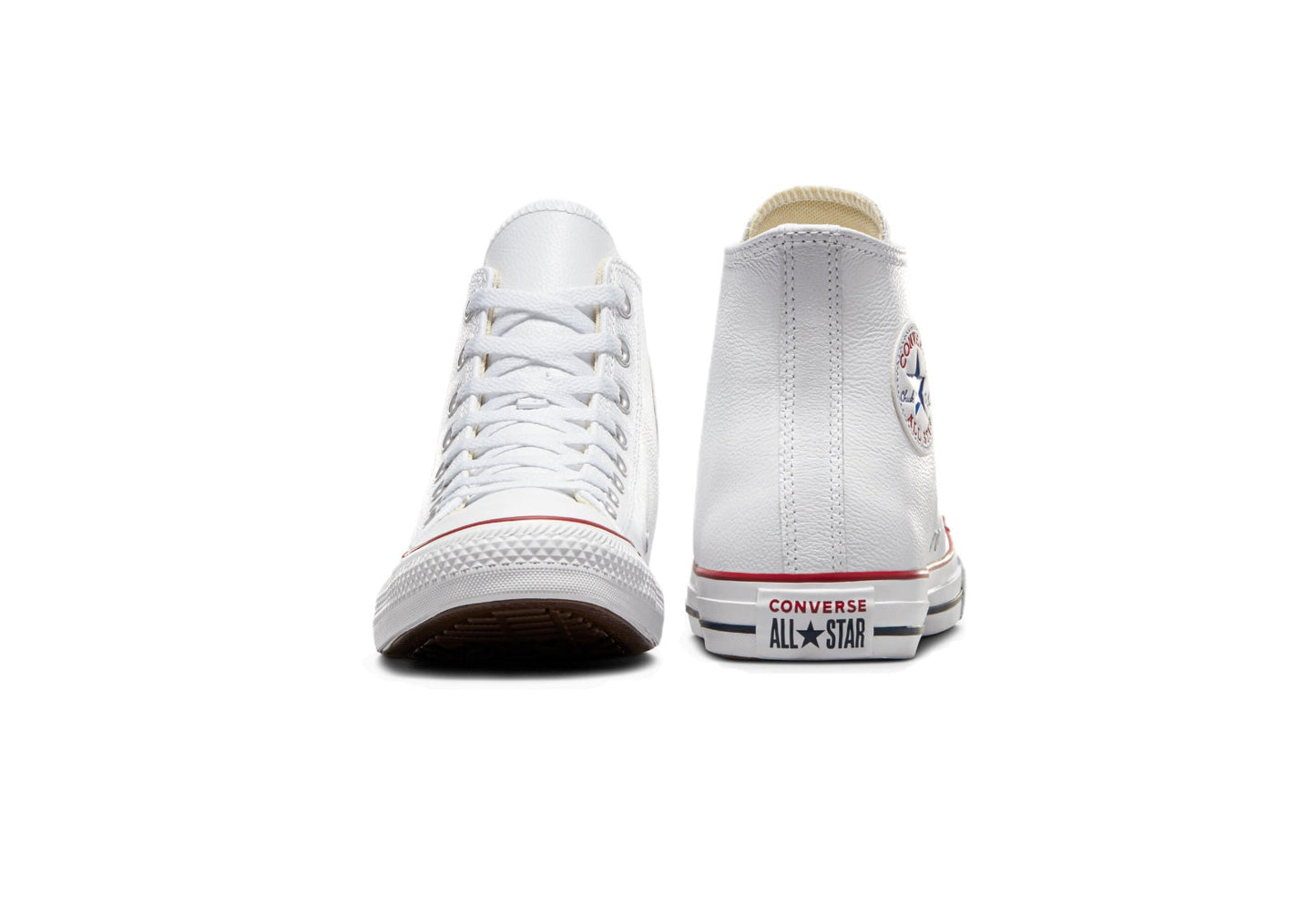 Converse Chuck Taylor All Star High Top Leather Sneaker, White (Women)