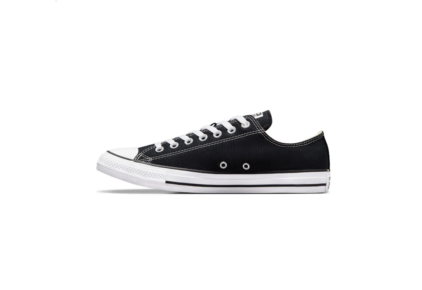 Converse Chuck Taylor All Star Low Top Canvas Sneaker, Black/White (Women)