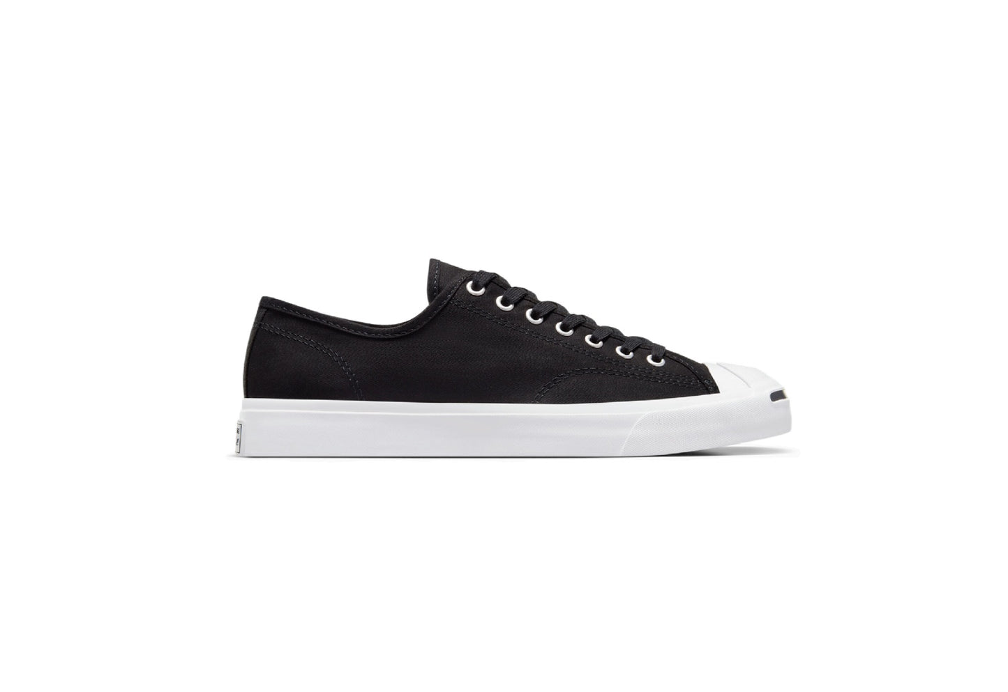 Converse Jack Purcell Low Top Canvas Sneaker, Black/White/Black (Men)