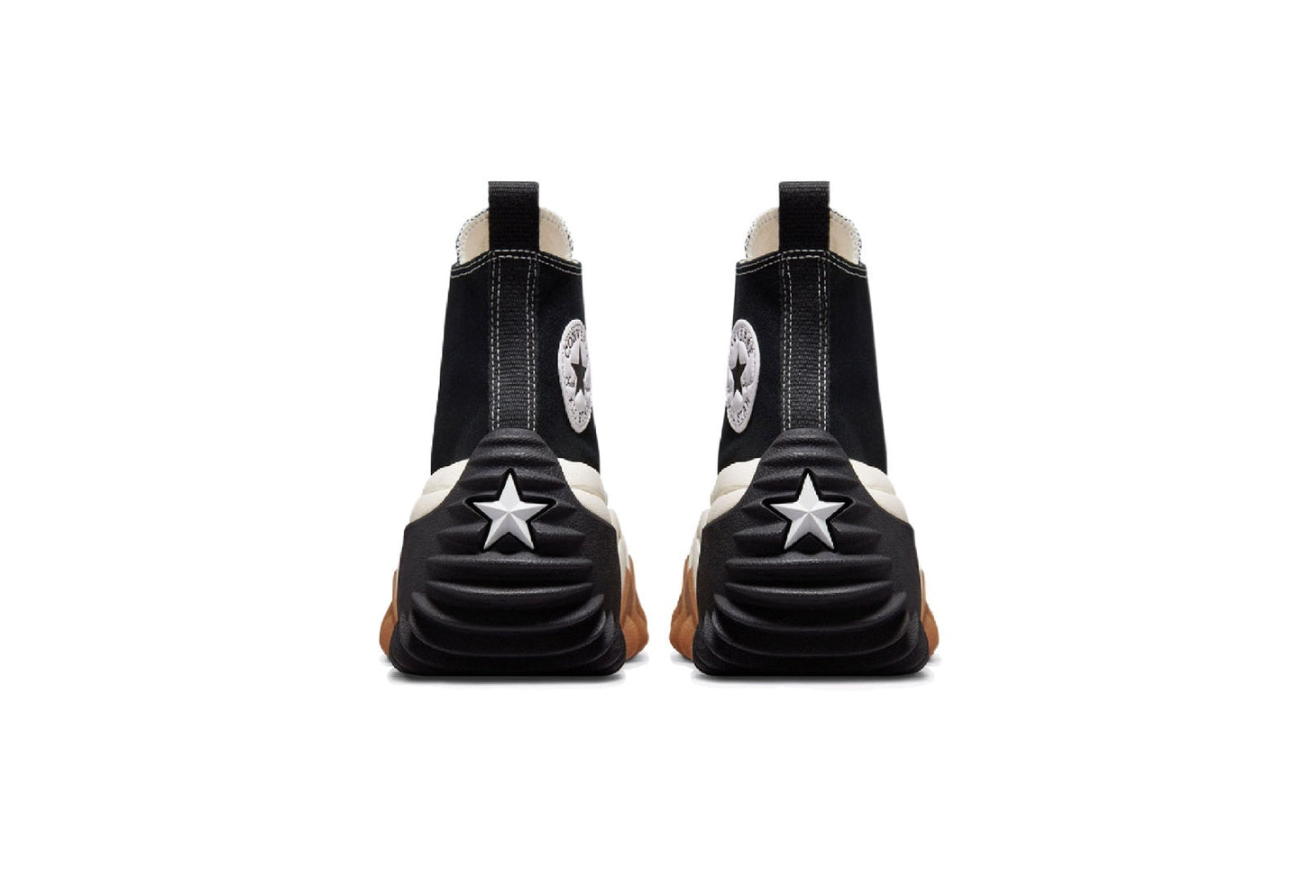 Converse Run Star Motion CX Platform High Top Canvas Sneaker, Black/White/Gum Honey (Women)
