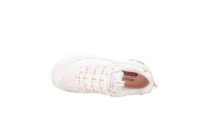 Skechers Women's D'Lites Fresh Start, White/Rose Gold