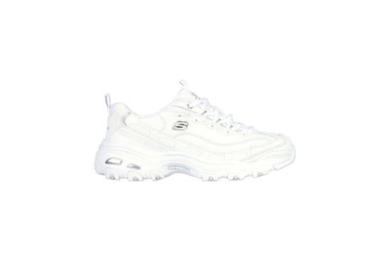 Skechers Women's D'Lites Fresh Start, White/Silver