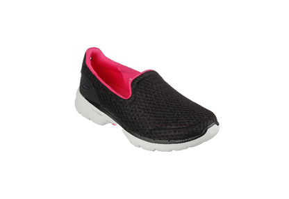 Skechers Women's Go Walk 6 - Big Splash, Black/Hot Pink